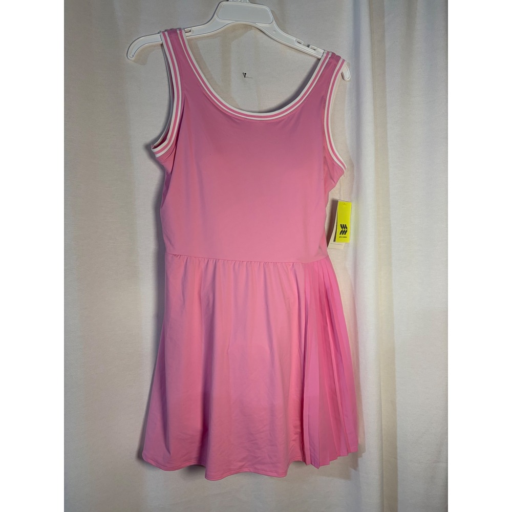 All in Motion Pink Pleat Mix Active Dress Women Medium NWT Tennis Golf Skort
